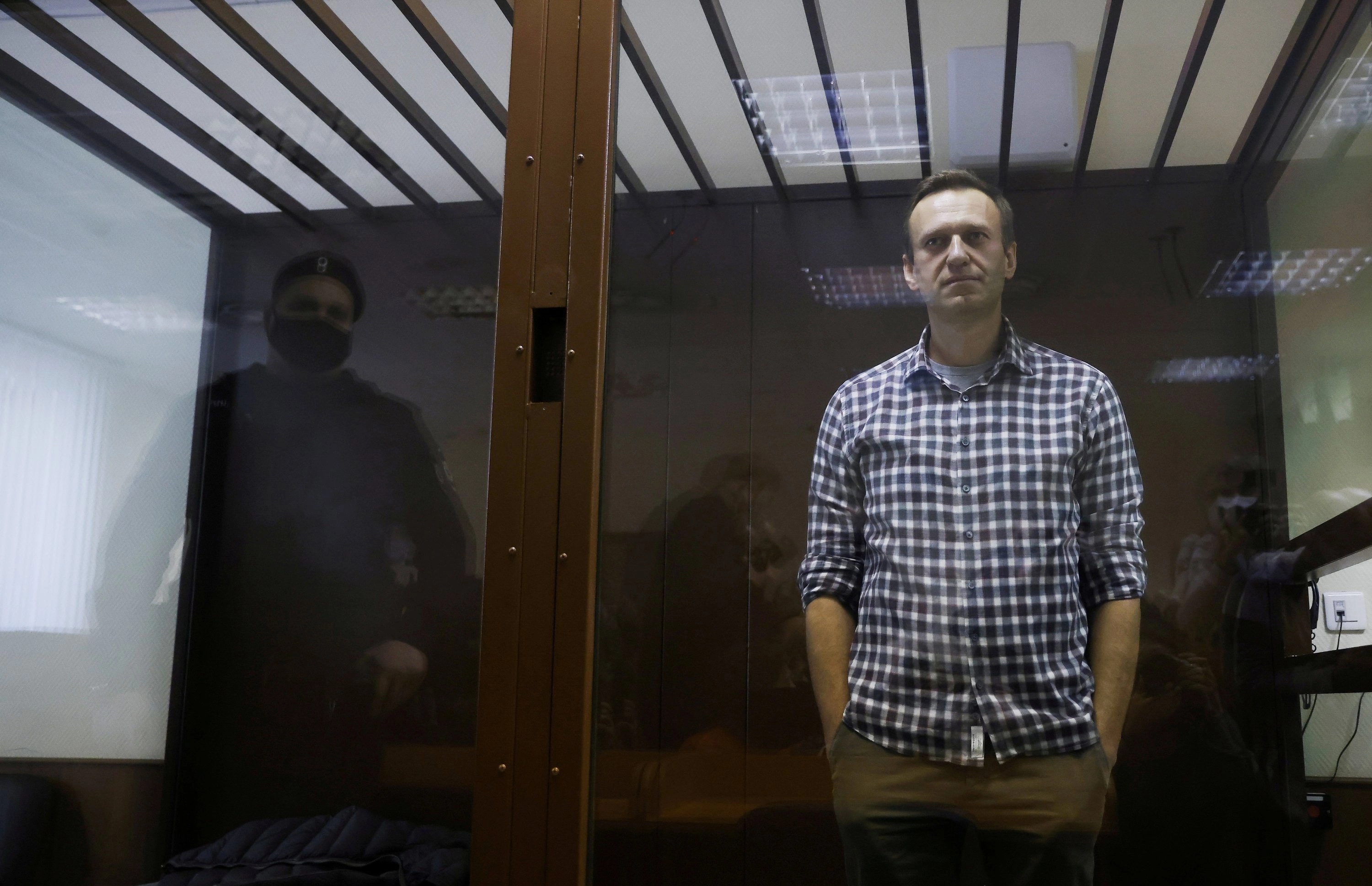 Opposition leader Alexey Navalny is held in prison since January