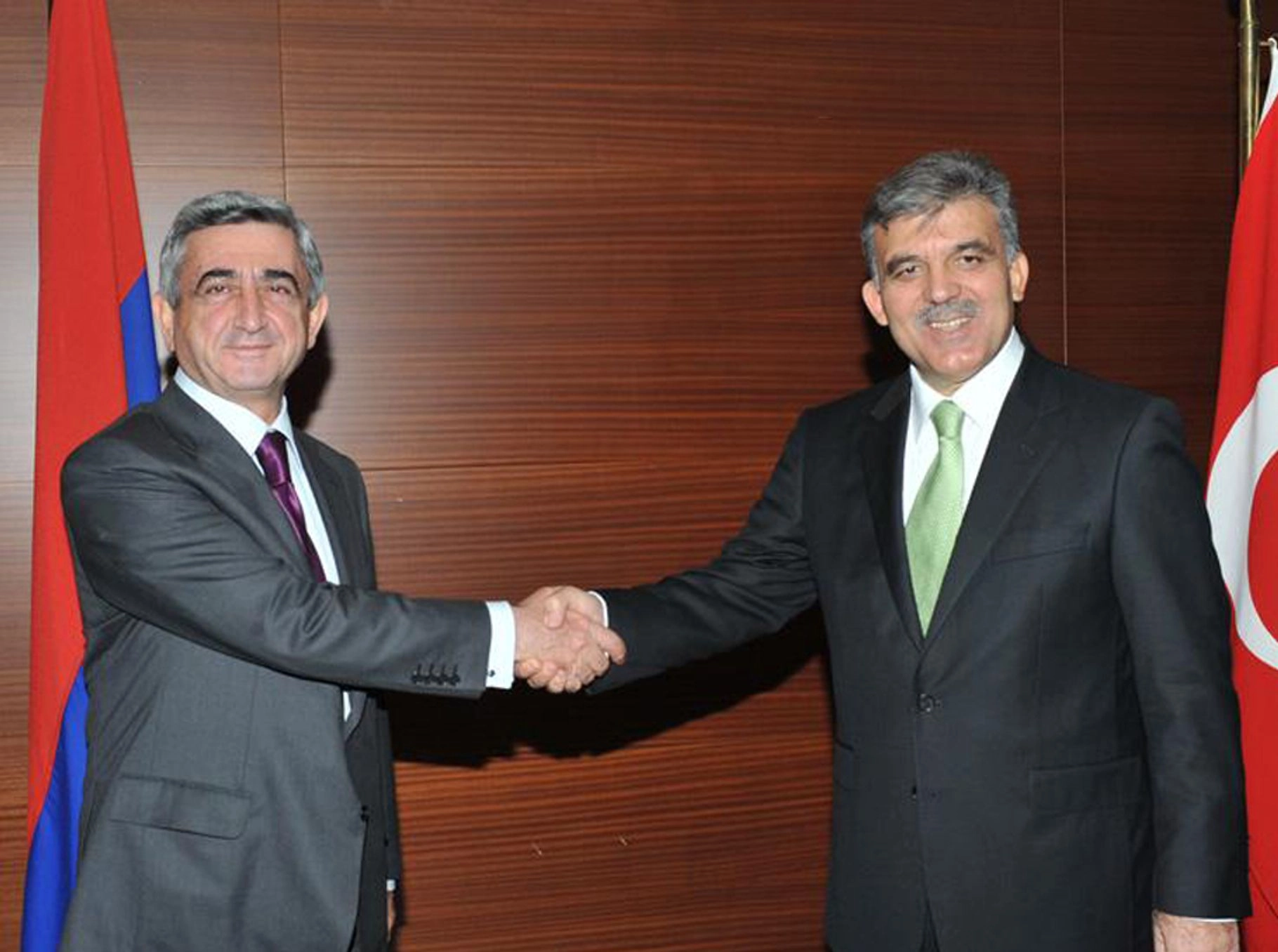Serzh Sargsyan and Abdullah Gul