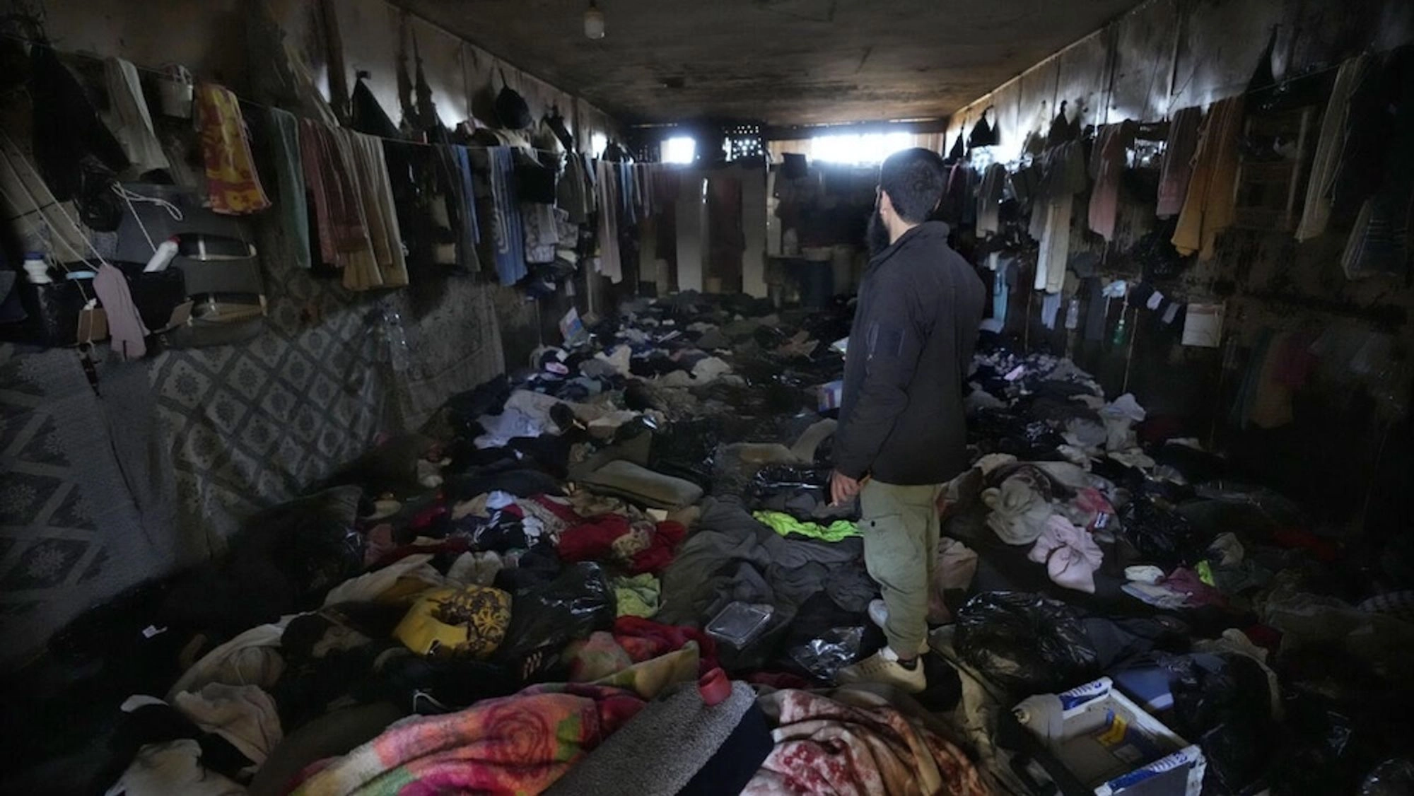 One of the cells in Sednaya after the release of prisoners