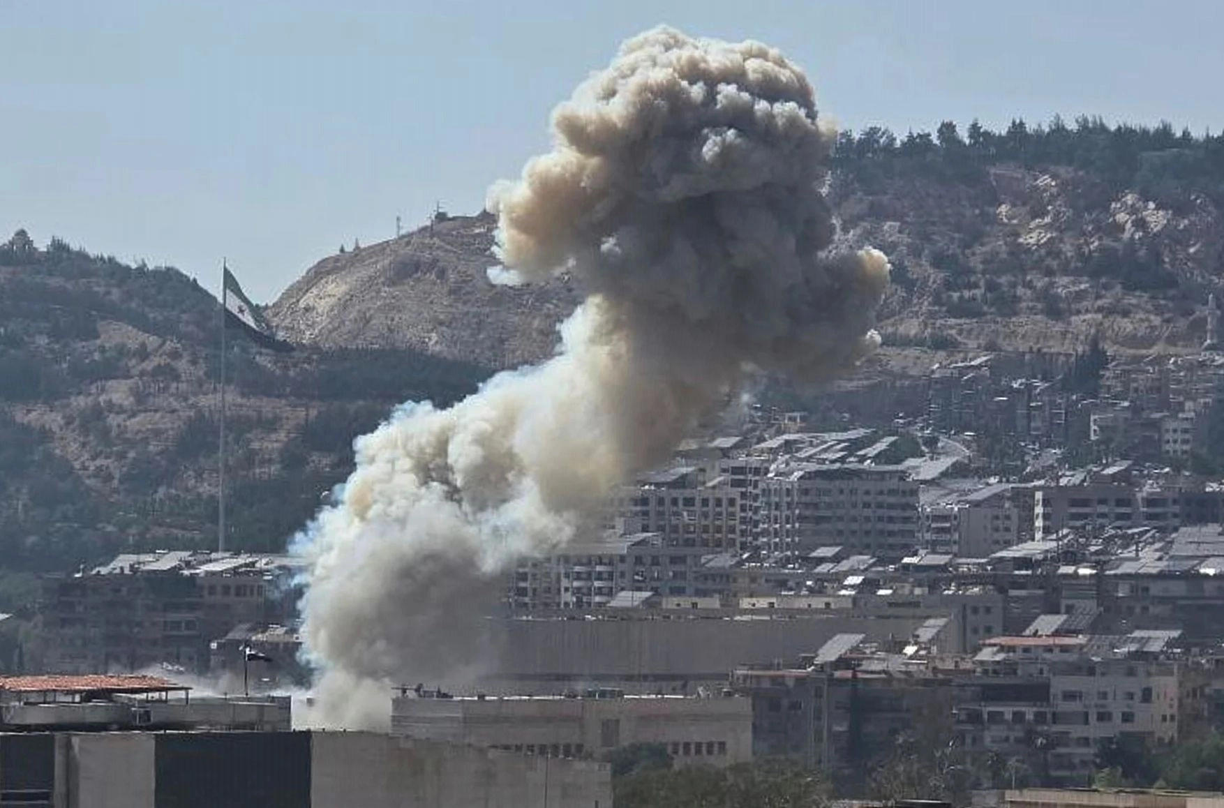 An Israeli strike on Syria’s Defense Ministry during summer clashes between the Druze and government forces
