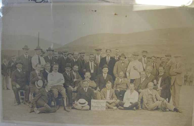 German civilian prisoners of war in the Knockaloe Camp on the Isle of Man, 1915