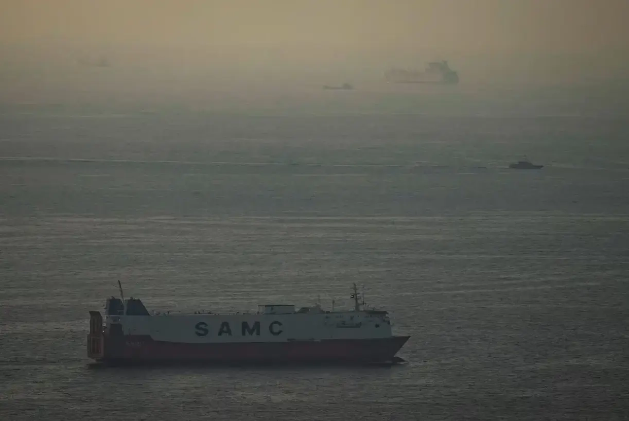 Ships in the Strait of Hormuz in March 2026