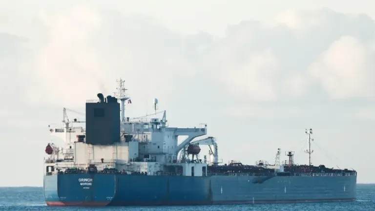 The oil tanker Grinch was intercepted by the French Navy in the Mediterranean on Jan. 22. Photo: AFP